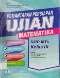 Image of Pemantapan persiapan UJIAN Matematika SMP / MTs kelas IX